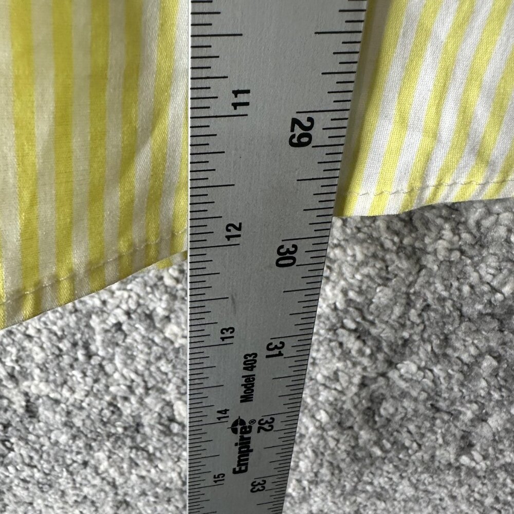 Show Me‎ Your Mumu Dress Womens XS Yellow Stripe Puff Sleeve Ruffle Mini USA - Picture 3 of 8